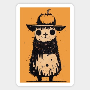 A warm halloween alpaca Magnet